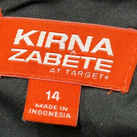 KIRNA ZABETE at TARGET Black Metallic Surplice Front Sleeveless Party Dress 14 - Picture 5 of 16